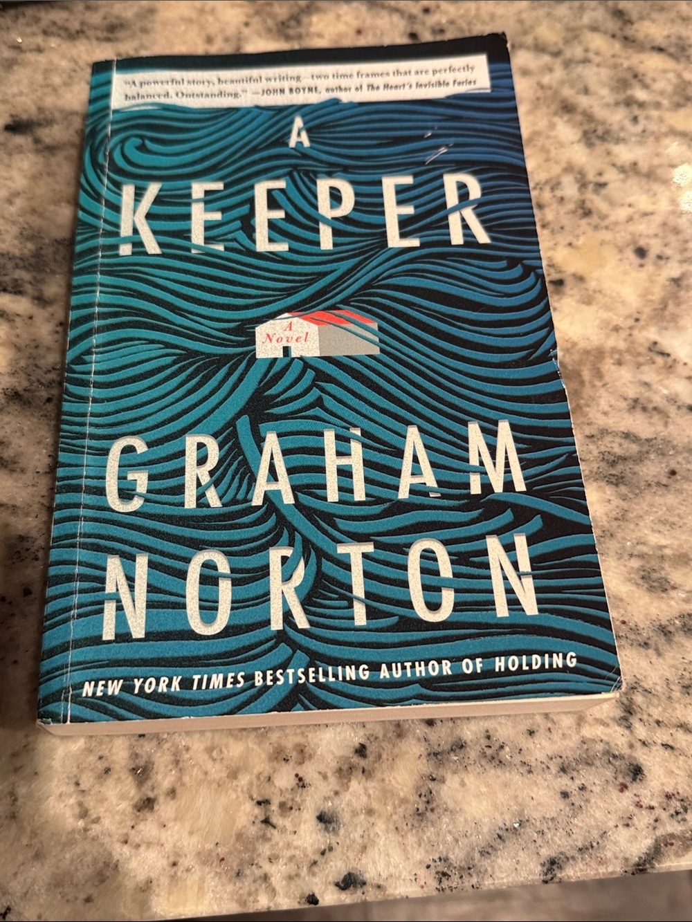 A Keeper by Graham Norton - Teal & Black Paperback Novel